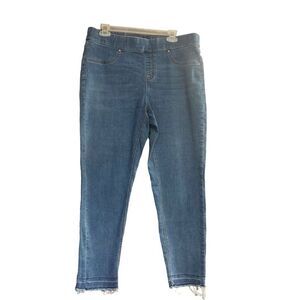 TERRA & SKY Jegging Jeans Blue Size 0X or 14 W 25” Inseam 
Pull-on